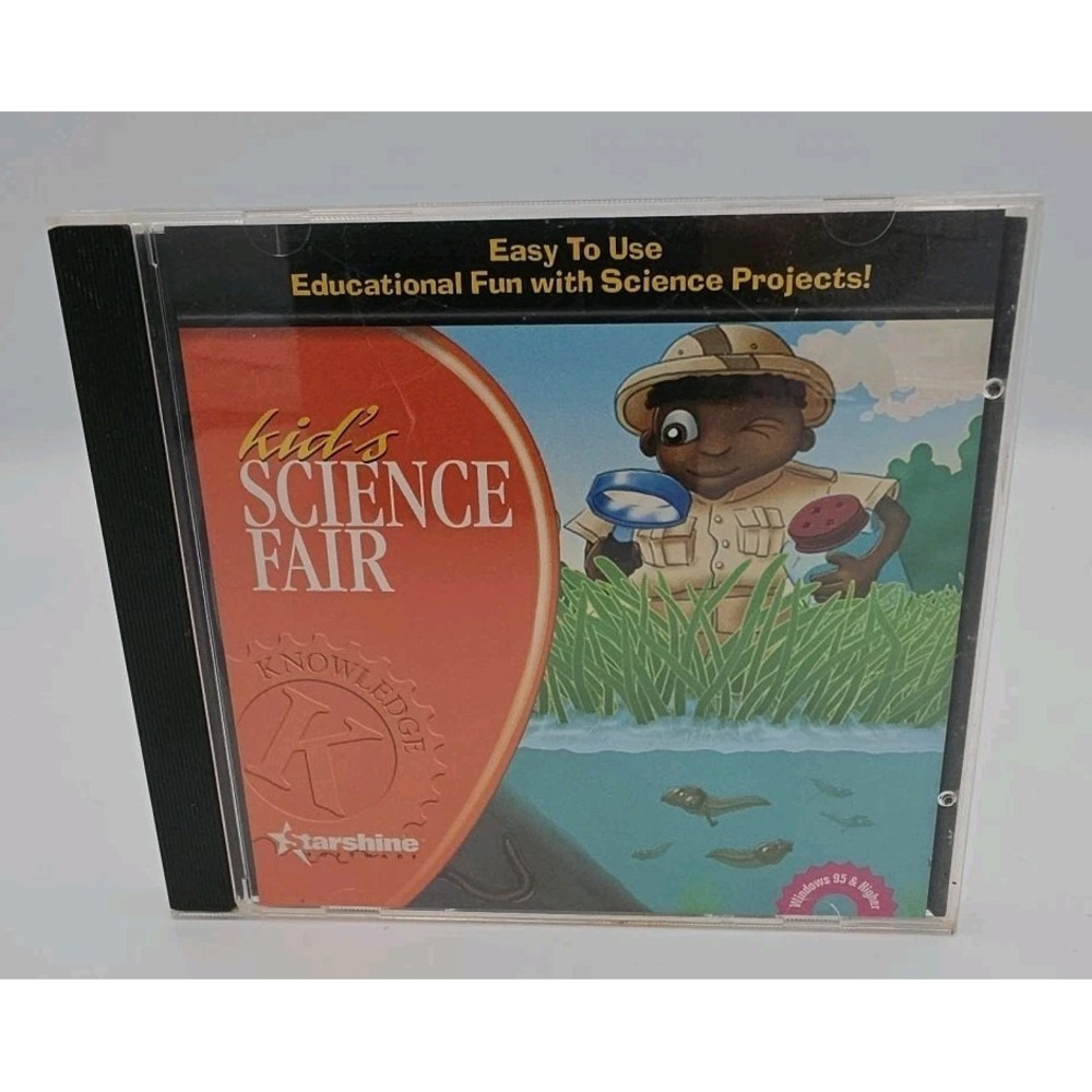 Kids Science Fair CD Rom Learning Activities Starshine Windows 95 SCDR-322